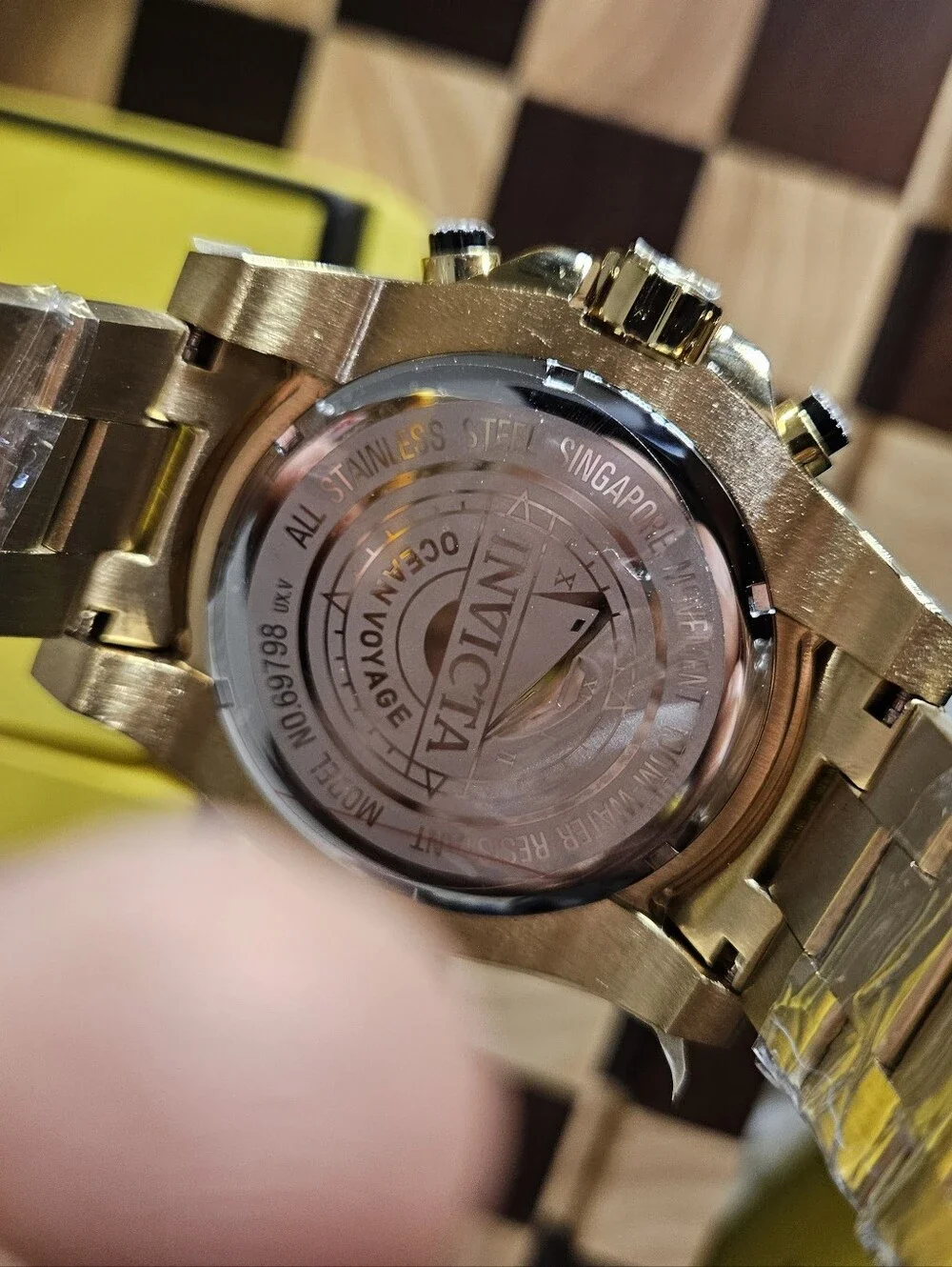 Invicta Bolt Gold-Tone Chronograph Watch 52mm